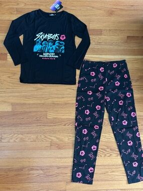 K-pop Demon Hunters Pajama Set Girls 13/14yrs *Review Msrmnts* Saja Boys New